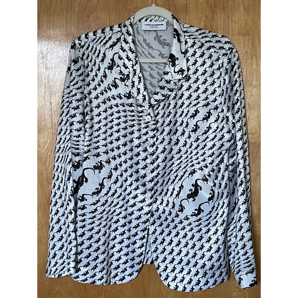 FW20 Marine Serre Salamander Lizard Blouse M